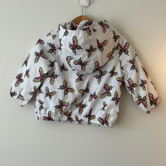 Butterfly Print Hooded Jacket - Picture 2 of 3
